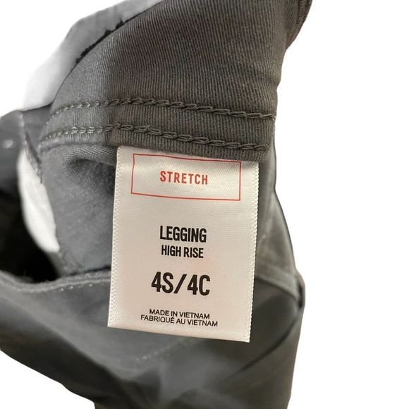 Express Gray High Rise Corset Fly Stretch Skinny Ankle Legging - Picture 7 of 8